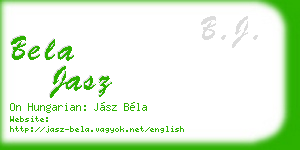 bela jasz business card